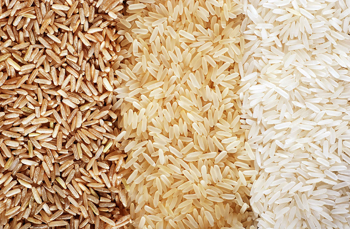 تفاوت برنج سفید با برنج قهوه ای